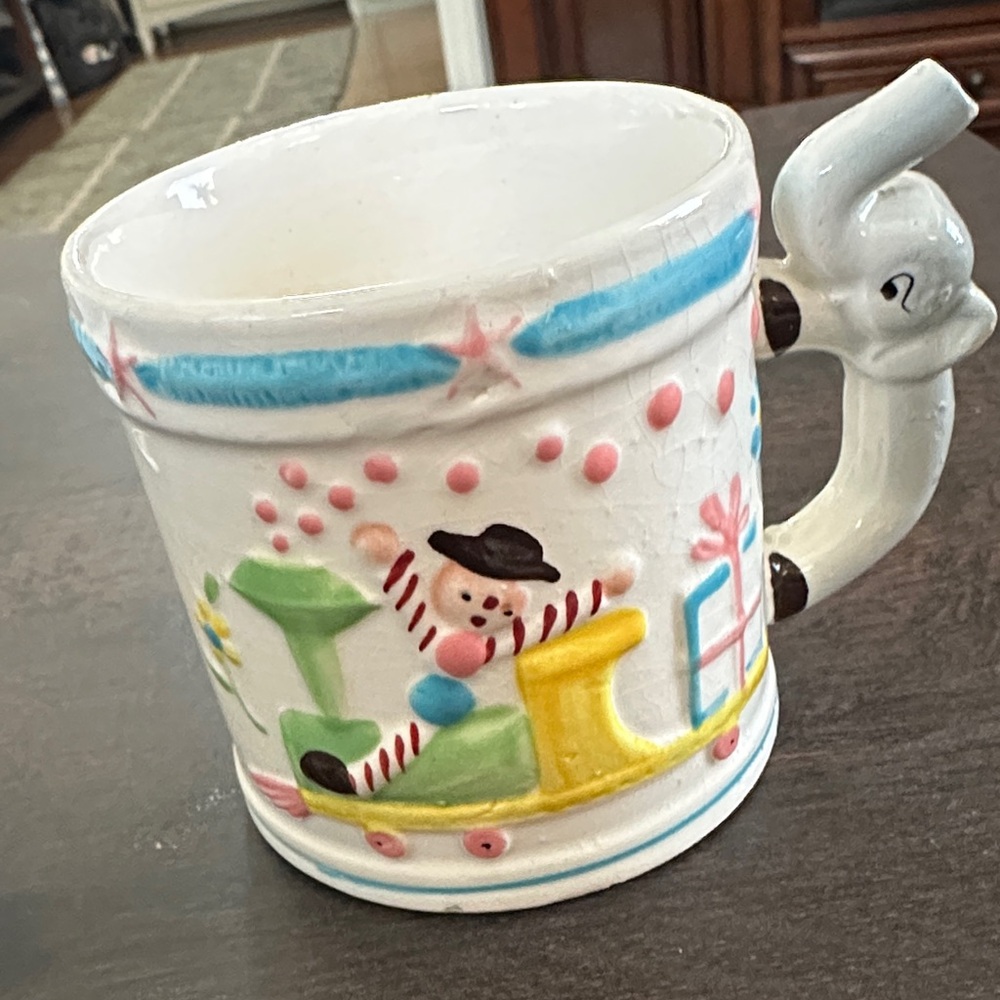 Colorful Train-Themed Ceramic Mug
